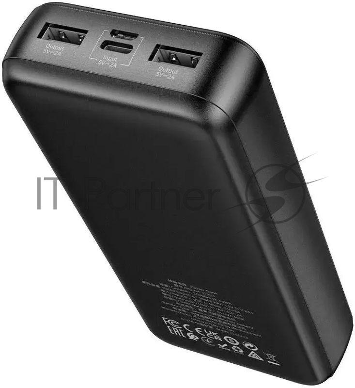 Мобильный аккумулятор Hoco J128A Powerful 20000mAh 3A черный (21175)