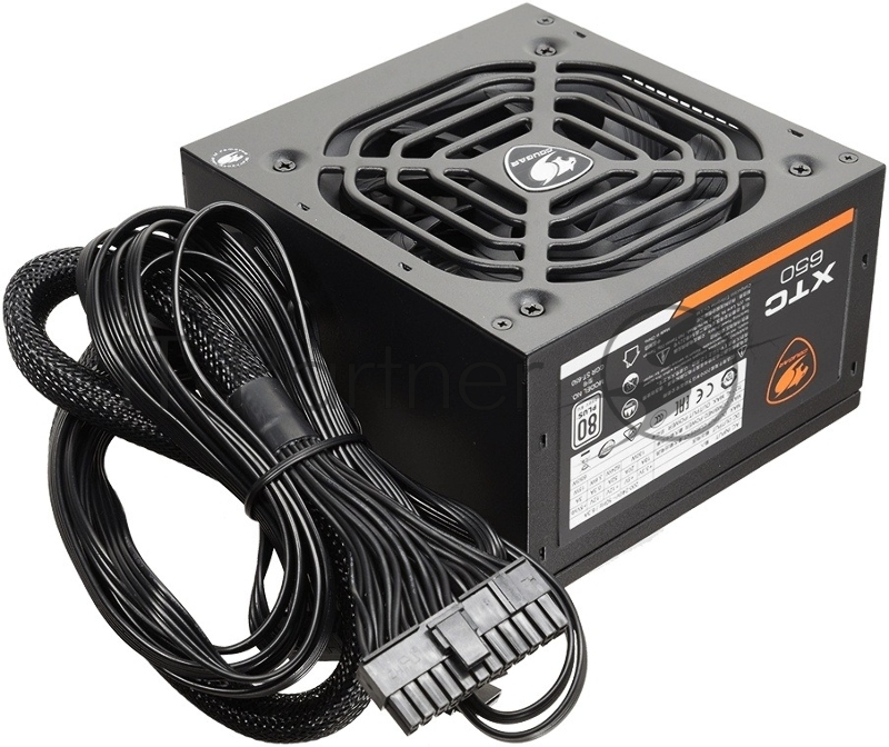 Блок питания Cougar XTC650 (CGR ST-650), 650Вт, 80 PLUS, 120мм, черный