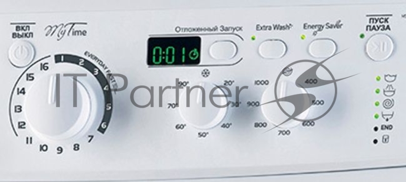 Стиральная машина Indesit MSD615 6 кг, 1000 об/мин, цифровой дисплей, белый