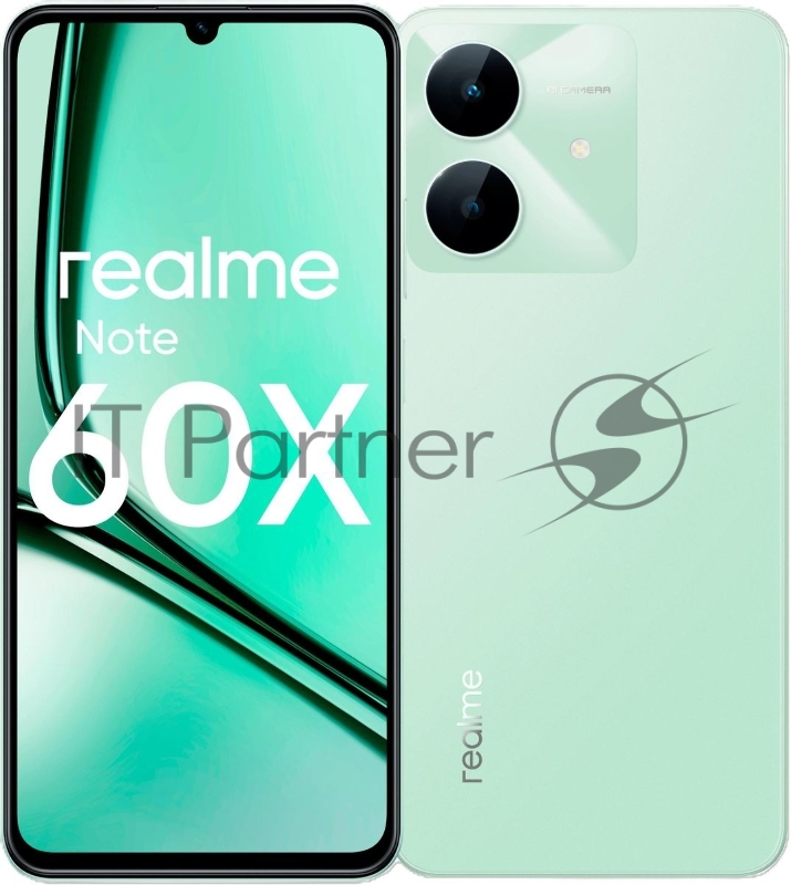 Смартфон Realme Note 60х RMX3938 4/128Gb зеленый