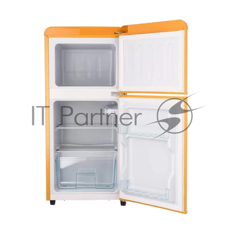 Холодильник Harper HRF-T120M оранжевый двухкамерный 80/38л морозилка сверху