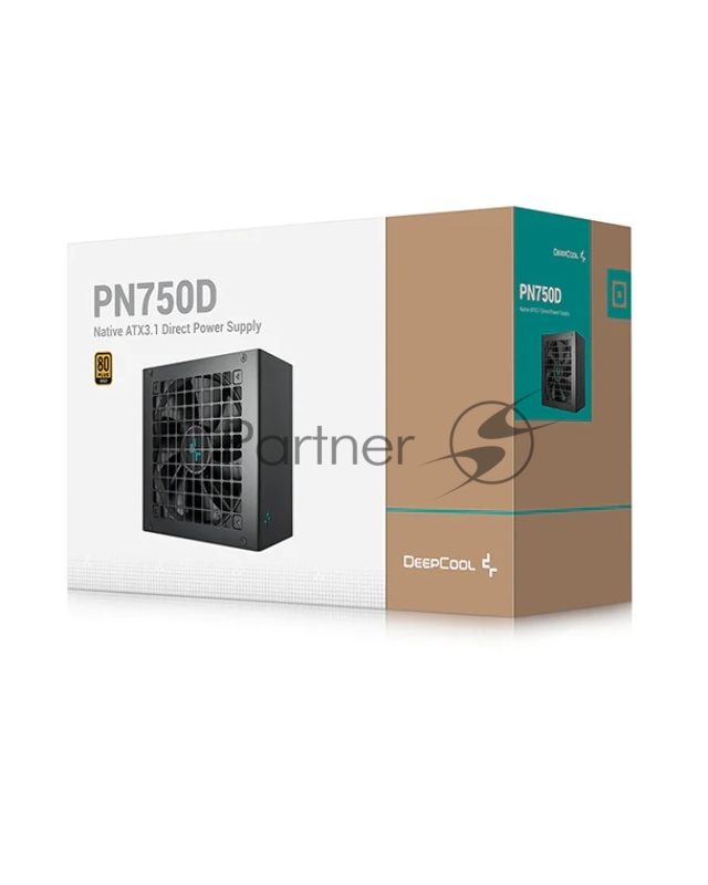 Блок питания Deepcool / GamerStorm PN750D, 750Вт, 80 PLUS Gold, 120мм, черный