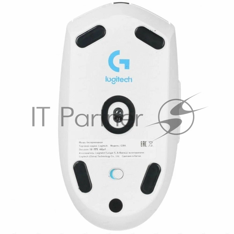 Мышь беспроводная Logitech G304 Lightspeed белый, 12000 dpi, радиоканал, USB, кнопки - 6