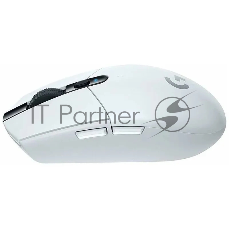 Мышь беспроводная Logitech G304 Lightspeed белый, 12000 dpi, радиоканал, USB, кнопки - 6