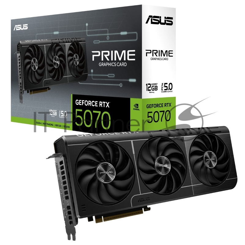 Видеокарта ASUS PRIME-RTX5070-12G, 12 GB GDDR7, 192 bit, 3xDP, HDMI, GPU 2165 MHz