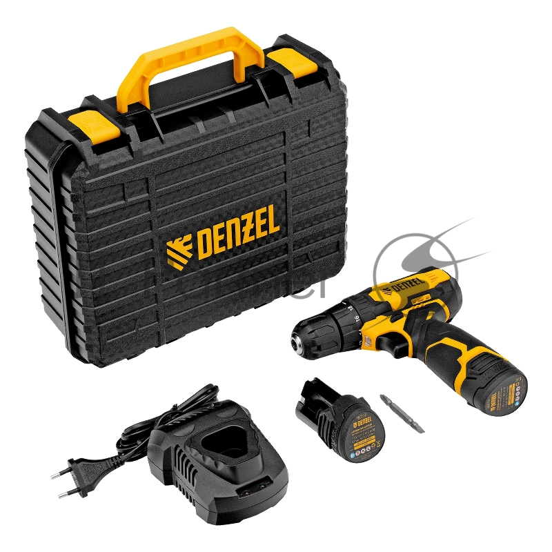 Дрель-шуруповерт аккумуляторная CDQ-12, Li-Ion, 12 В// Denzel