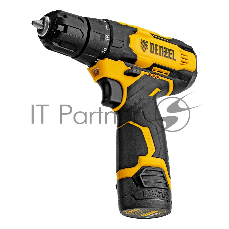 Дрель-шуруповерт аккумуляторная CDQ-12, Li-Ion, 12 В// Denzel