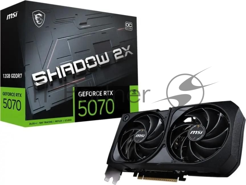 Видеокарта MSI RTX5070 SHADOW 2X OC 12GB GDDR7 192bit 3xDP HDMI 2FAN RTL