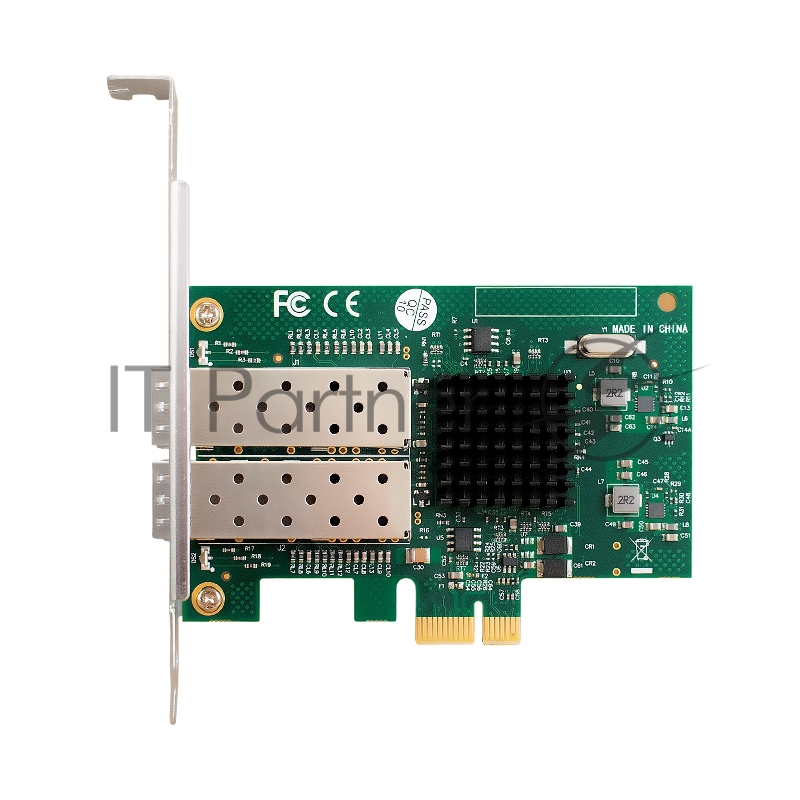 Комплект: Сетевой адаптер SFP ExeGate EXE-82576-F2 + Трансивер Single-Mode до 20км ExeGate EXT-1G-SM1310-LC2-20KM (EX296229RUS: PCI-E x1 v2.0, порты 2x SFP (10/100/1000Mb/s), Gigabit Server NIC Intel Chipset 82576-F2 + EX298328RUS: Tx:1310/Rx:1310 нм