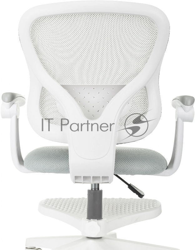 Кресло детское Бюрократ Burokids 3 серый крестов. пластик подст.для ног пластик белый