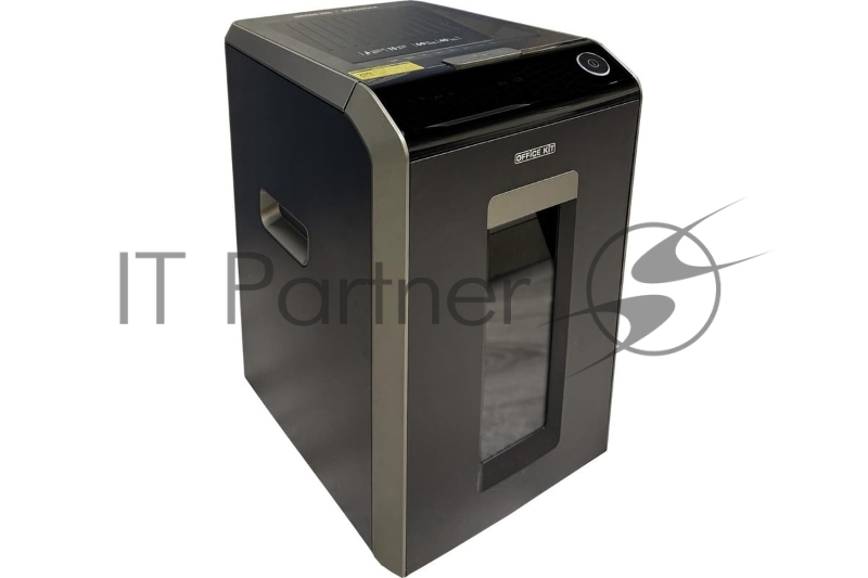 Шредер Office Kit SA200С 3,8x10 черный/серый с автоподачей (секр.P-4) фрагменты 220лист. 40лтр. скобы пл.карты