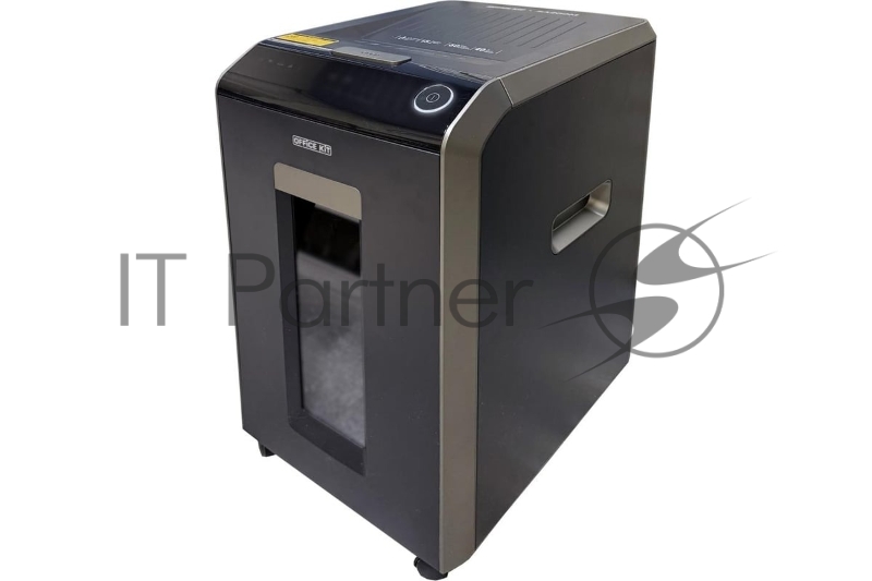 Шредер Office Kit SA200С 3,8x10 черный/серый с автоподачей (секр.P-4) фрагменты 220лист. 40лтр. скобы пл.карты