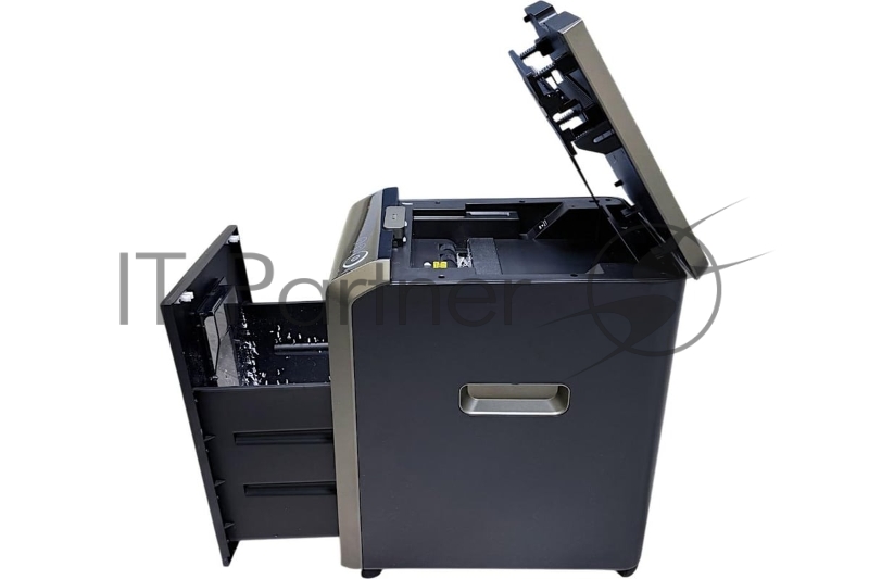 Шредер Office Kit SA200С 3,8x10 черный/серый с автоподачей (секр.P-4) фрагменты 220лист. 40лтр. скобы пл.карты