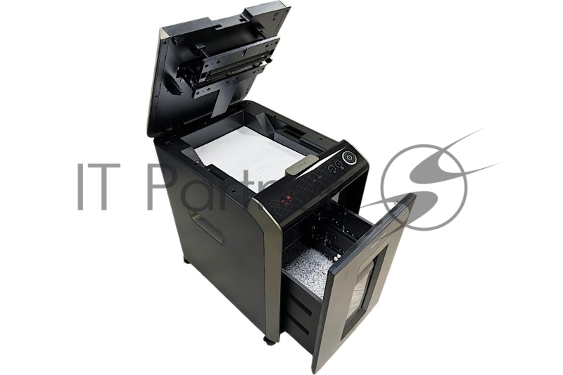 Шредер Office Kit SA200С 3,8x10 черный/серый с автоподачей (секр.P-4) фрагменты 220лист. 40лтр. скобы пл.карты