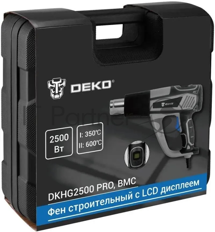 Технический фен Deko DKHG2500 PRO 2500Вт темп.350/600С (085-1078)