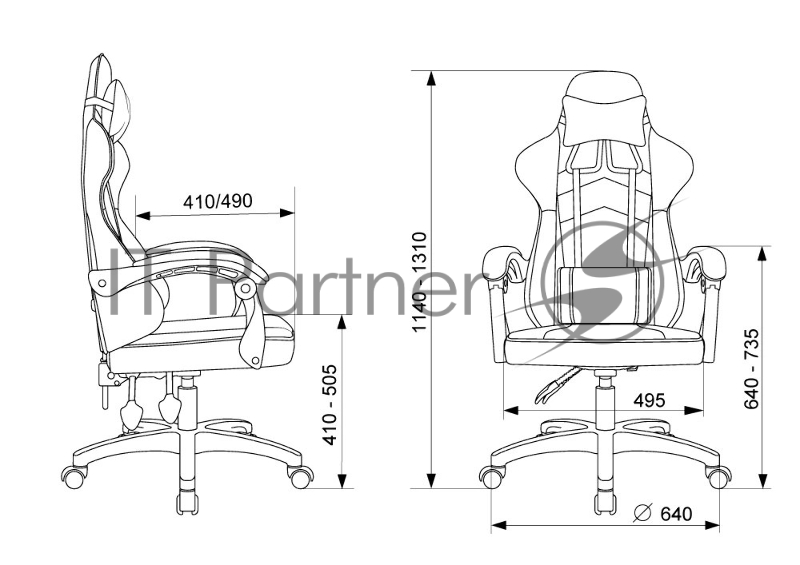 Кресло игровое Zombie Zoom черный эко.кожа крестов. пластик