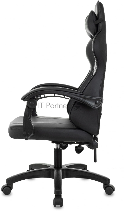 Кресло игровое Zombie Zoom черный эко.кожа крестов. пластик