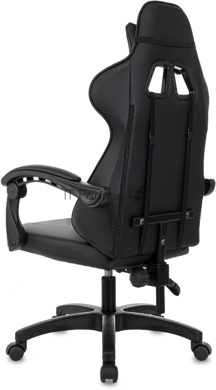 Кресло игровое Zombie Zoom черный эко.кожа крестов. пластик