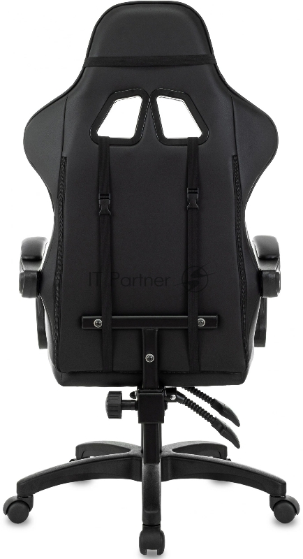 Кресло игровое Zombie Zoom черный эко.кожа крестов. пластик