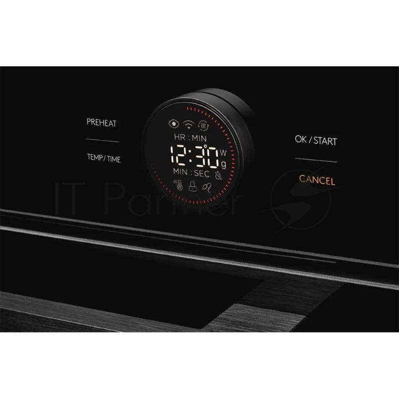 Встраиваемый духовой шкаф Kuppersberg KMW 612 Black с СВЧ, 45 см, 50л, 12 режимов, гидролизная очистка, черный