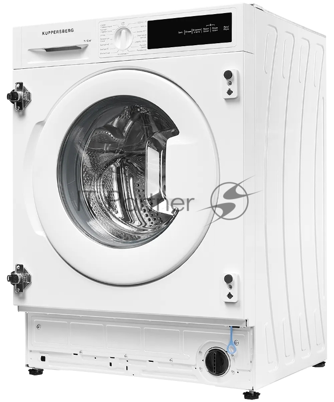 Встраиваемая стирально-сушильная машина Kuppersberg WDM 560, загрузка при стирке 7 кг, загрузка при сушке 5кг, отжим 1400 об/мин, сенсорное управление, 15 программ, 81.9х59х54.2 см