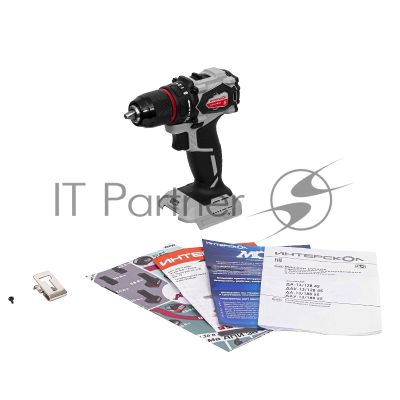 Дрель-шуруповерт Интерскол ДА-13/18В 55 без аккум. и ЗУ 600Вт аккум. патрон:быстрозажимной (952.0.0.70)