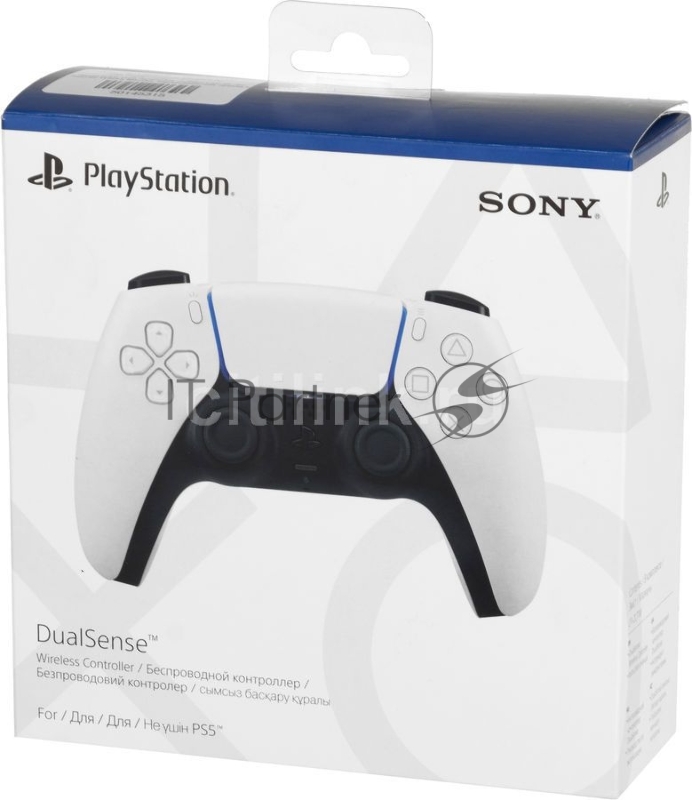 Геймпад Беспроводной PlayStation DualSense белый для: PlayStation 5 (CFI-ZCT1G)