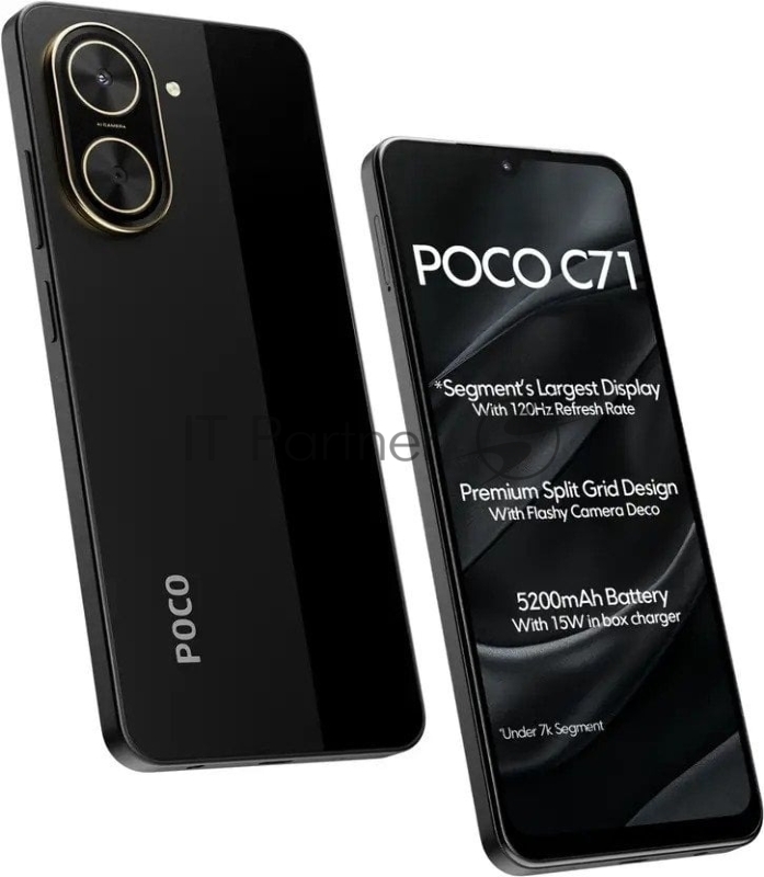 Смартфон POCO C71 RU 3/64Gb черный