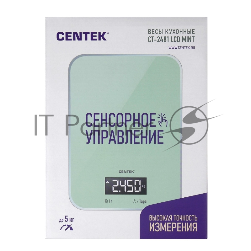 Весы кухонные Centek CT-2481 LCD мятный
