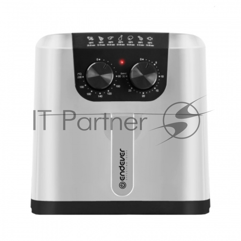 Аэрогриль Endever Skyline AF-126, белый, мощность 1800 Вт, объем 4,5 л, механическое панель управления, температура 80-200 С, 2 шт/уп.