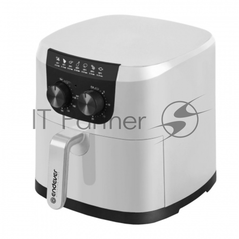 Аэрогриль Endever Skyline AF-126, белый, мощность 1800 Вт, объем 4,5 л, механическое панель управления, температура 80-200 С, 2 шт/уп.