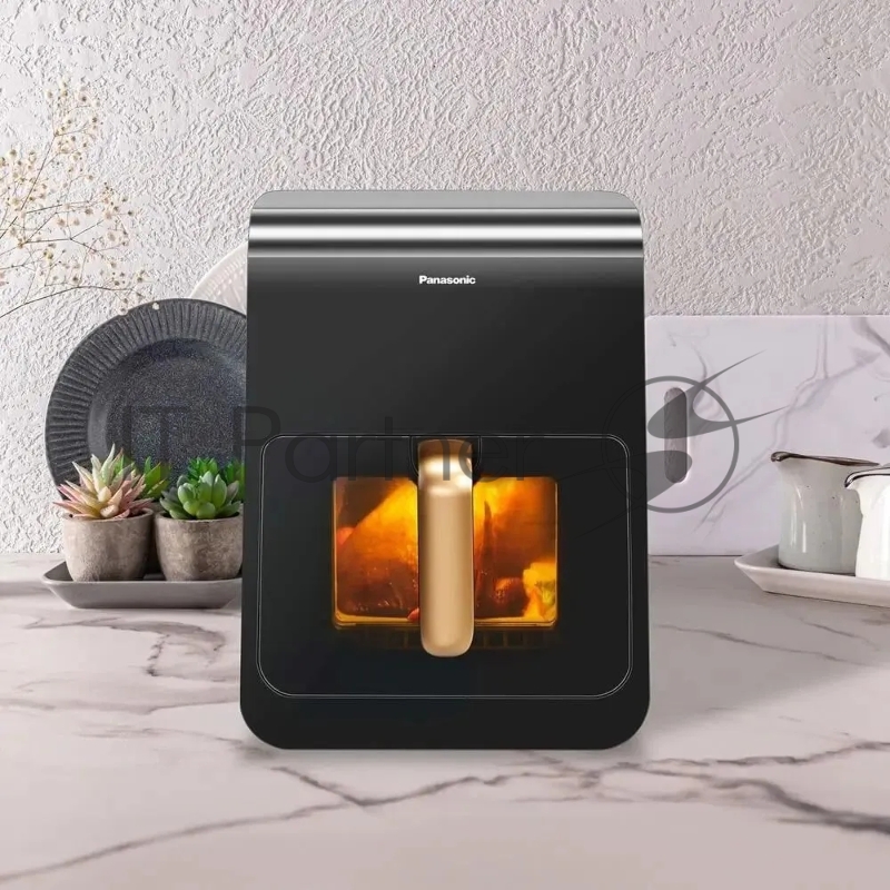 Аэрогриль Panasonic NF-CC600ATS черный, 1450 Вт, 6 л, упр. - сенсор, программ - 11