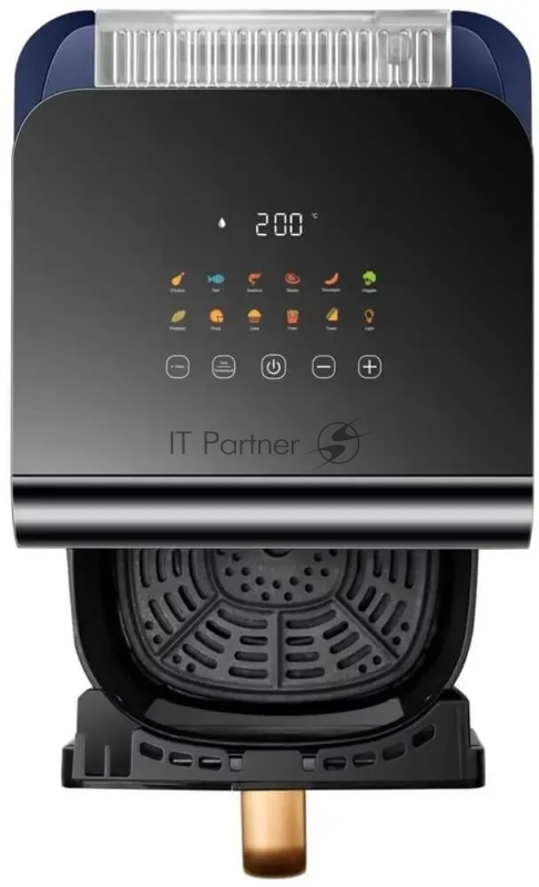 Аэрогриль Panasonic NF-CC600ATS черный, 1450 Вт, 6 л, упр. - сенсор, программ - 11