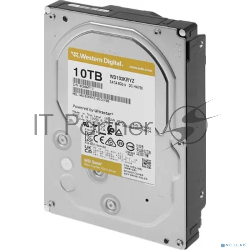 Жесткий диск Western Digital Gold WD103KRYZ 10ТБ 3,5 7200RPM 512MB (SATA III)