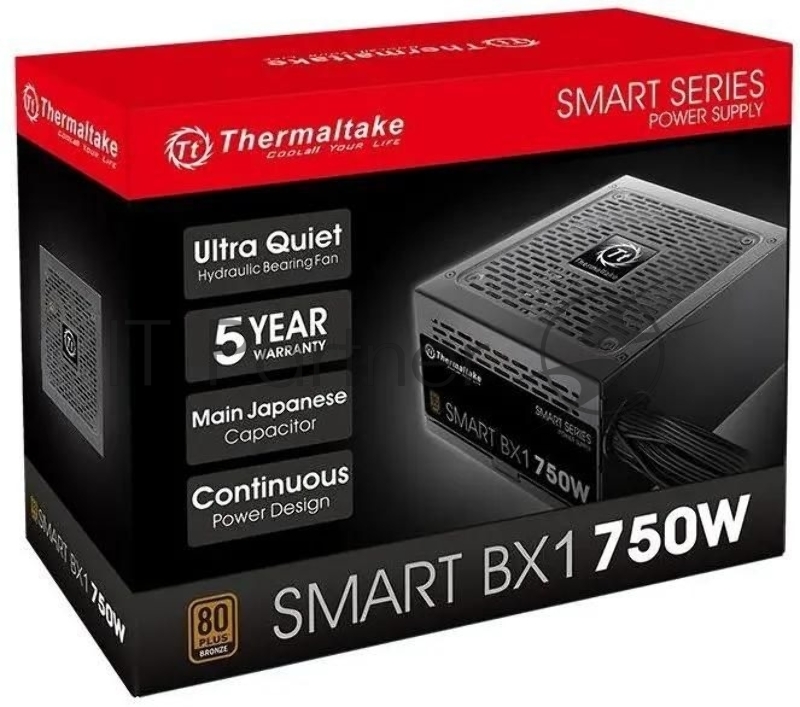 Блок питания Thermaltake Smart BX1 SE ATX 750W 80+ bronze (20+4pin) APFC 120mm fan color LED 8xSATA RTL