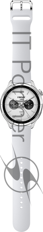 Смарт-часы Xiaomi Watch S4 47мм 1.43 AMOLED корп.серебристый рем.серый (BHR9197GL)