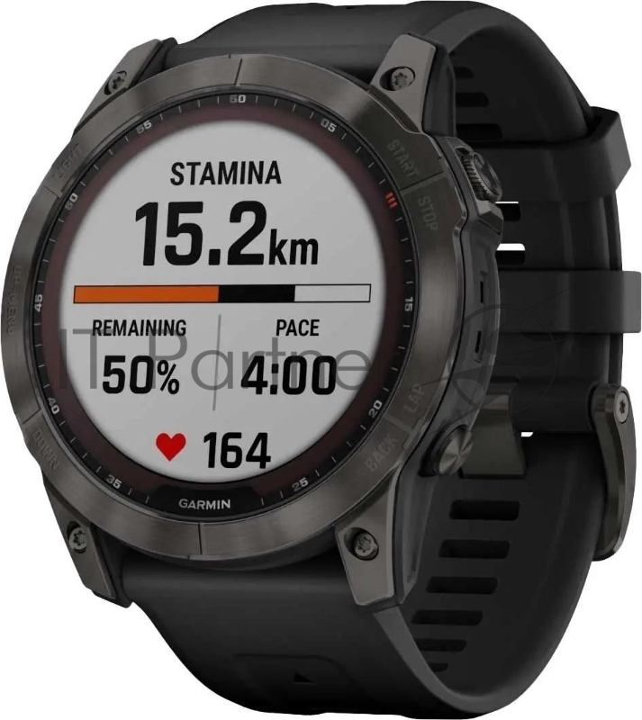 Смарт-часы Garmin Fenix 7X 1.4 корп.серый рем.черный (010-02541-11)