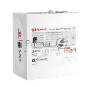 Блок питания для ПК Redragon RGPS-1000W 1000Вт,модульный,80+Plat,белый