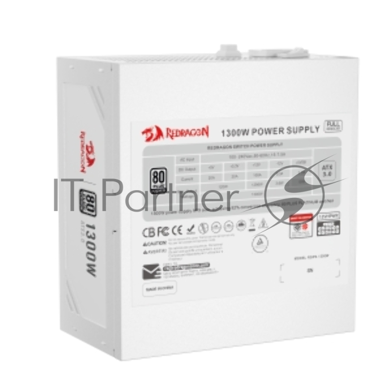 Блок питания для ПК Redragon RGPS-1300W 1300Вт,модульный,80+Plat,белый