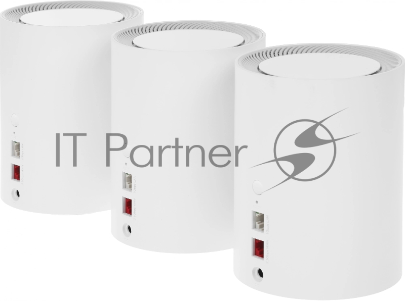 Бесшовный Mesh роутер Cudy M3000 (M3000(3-PACK) WHITE) AX3000 100/1000/2500BASE-T белый (упак.:3шт)