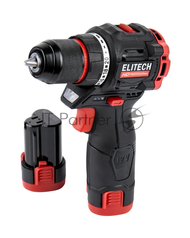 Дрель-шуруповерт Elitech CD 12L2 (E2201.038.01) 24Вт аккум. патрон:быстрозажимной (кейс в комплекте) (205713)