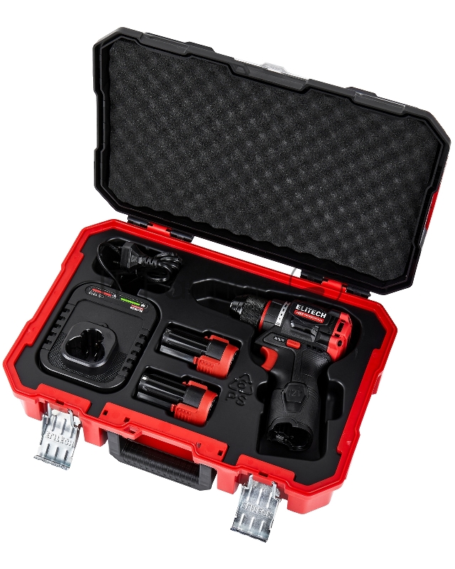 Дрель-шуруповерт Elitech CD 12L2 (E2201.038.01) 24Вт аккум. патрон:быстрозажимной (кейс в комплекте) (205713)