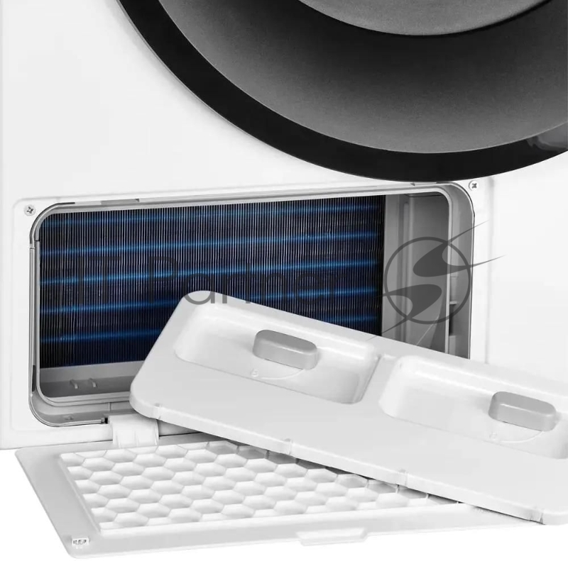 Сушильная машина Kuppersberg/ Сушильная машина Kuppersberg, отдельностоящая, загрузка 9 кг, 14 программ, отключение звука, блокировка от детей, сенсорное управление, сенсорный дисплей, энергоэффективность А++, уровень шума 64 дБ, цвет белый