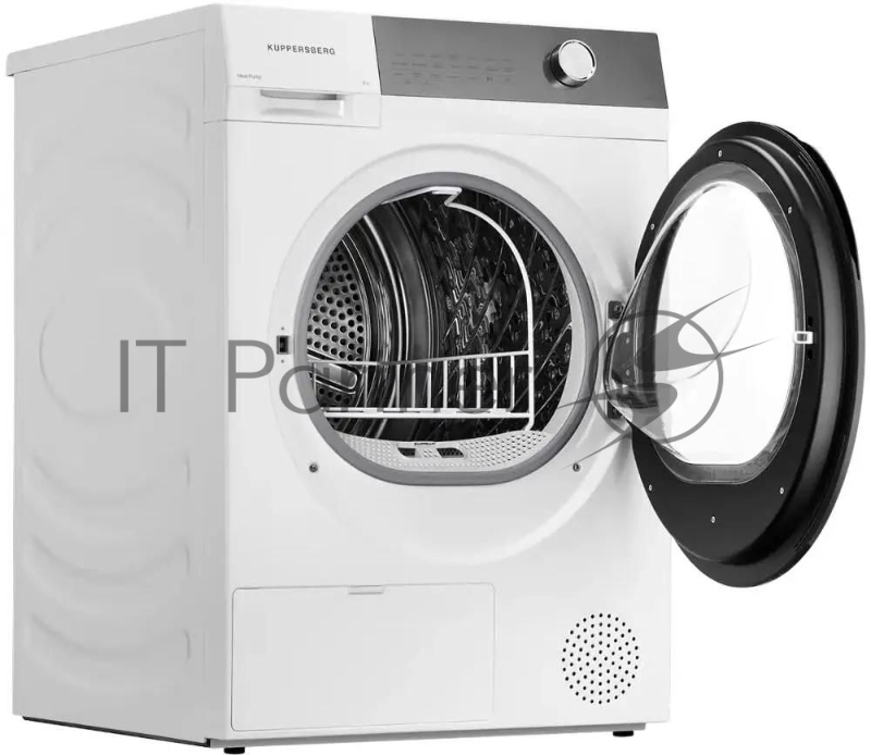 Сушильная машина Kuppersberg/ Сушильная машина Kuppersberg, отдельностоящая, загрузка 9 кг, 14 программ, отключение звука, блокировка от детей, сенсорное управление, сенсорный дисплей, энергоэффективность А++, уровень шума 64 дБ, цвет белый