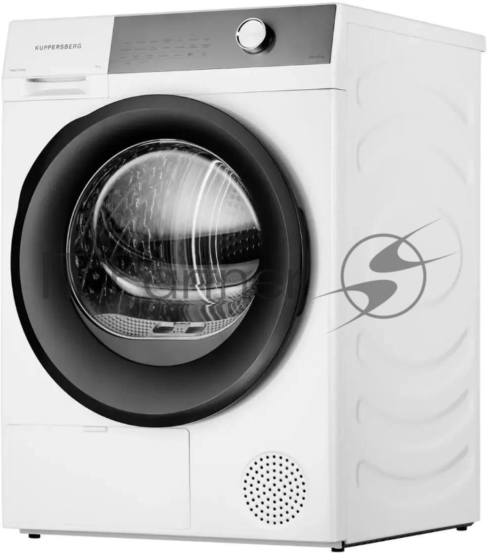 Сушильная машина Kuppersberg/ Сушильная машина Kuppersberg, отдельностоящая, загрузка 9 кг, 14 программ, отключение звука, блокировка от детей, сенсорное управление, сенсорный дисплей, энергоэффективность А++, уровень шума 64 дБ, цвет белый