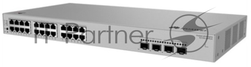 Коммутатор HUAWEI S310S-24P4JX (L2+, 24*10/100/1000BASE-T ports (400 W PoE+), 2*10GE SFP+ ports, 2*2.5GE SFP ports, built-in AC power)
