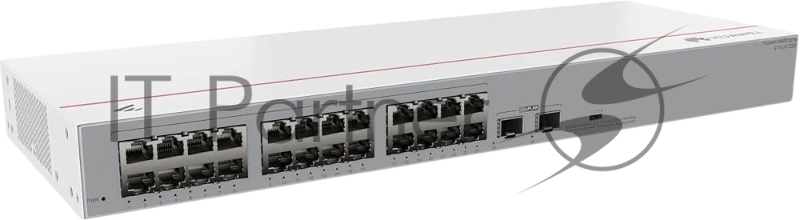 Коммутатор HUAWEI S110-24T2SR (24*10/100/1000BASE-T ports, 2*GE SFP ports, AC power)