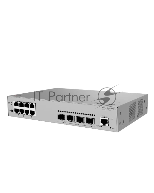 Коммутатор HUAWEI S220-8T4S (L2+, 8*10/100/1000BASE-T ports, 4*GE SFP ports, built-in AC power)