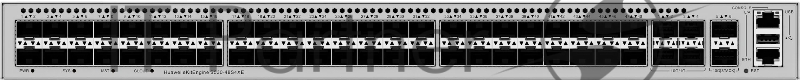 Коммутатор HUAWEI S530-48S4XE (L3, 48*GE SFP ports, 4*10GE SFP+ ports, 2*12GE stack ports, with 1*AC power module)
