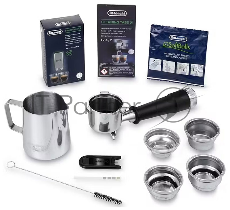 Кофеварка рожковая DELONGHI EC9555 ВК черный, исп. кофе - молотый/зерновой, 2 л, 1550 Вт, 19 Бар